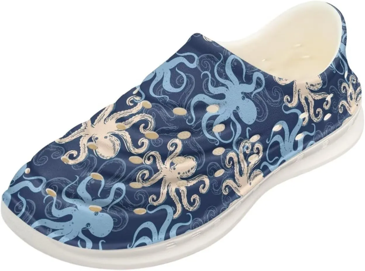 Kids Water Shoes, Cartoon Animal Slip-On Shoes, Garden Clogs for Boys Girls, Non-Slip Quick Dry Beach Sandals