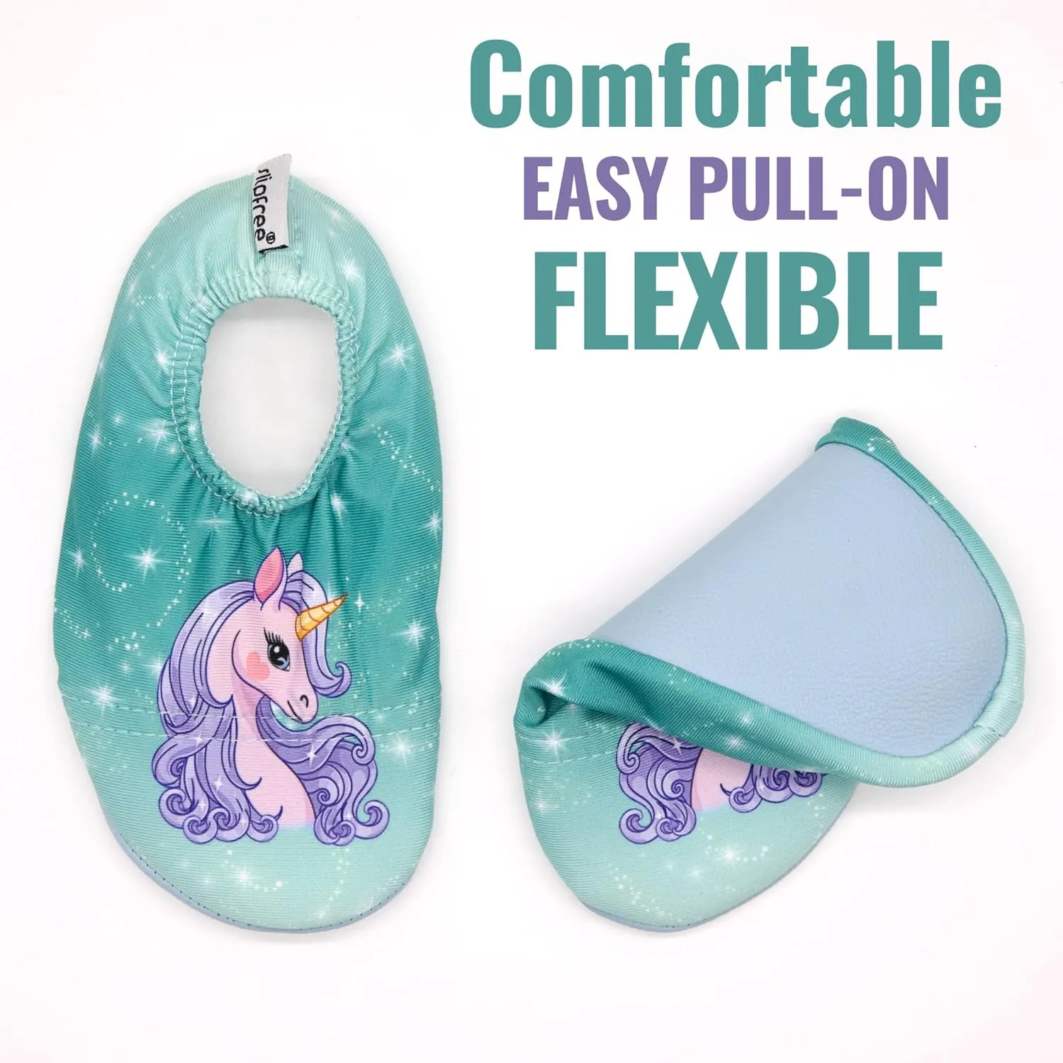 Kids Water Shoes Girls Boys Aqua Socks Non-Slip Barefoot Quick Dry Beach Pool Swimming Sports