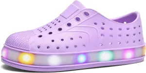 Kids Water Shoes,Toddler Slip-On Shoes,Waterproof Light Up Shoes for Boys and Girls,Lightweight Non-Slip Quick Dry Beach Sandals