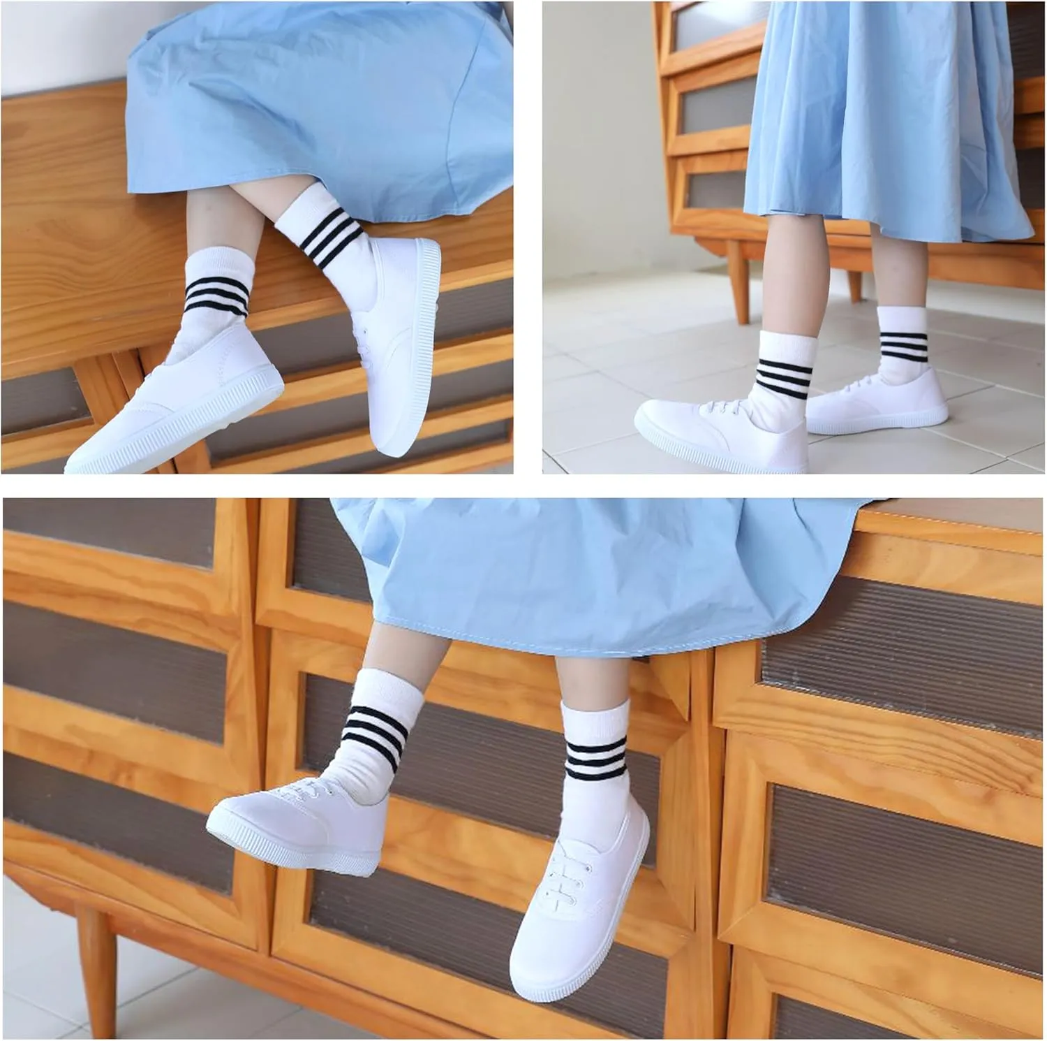 Kids White Shoes Toddlers Canvas Sneakers Slip-on Light Weight Comfortable Causal Running Shoes Skin-Friendly for Boys Girls
