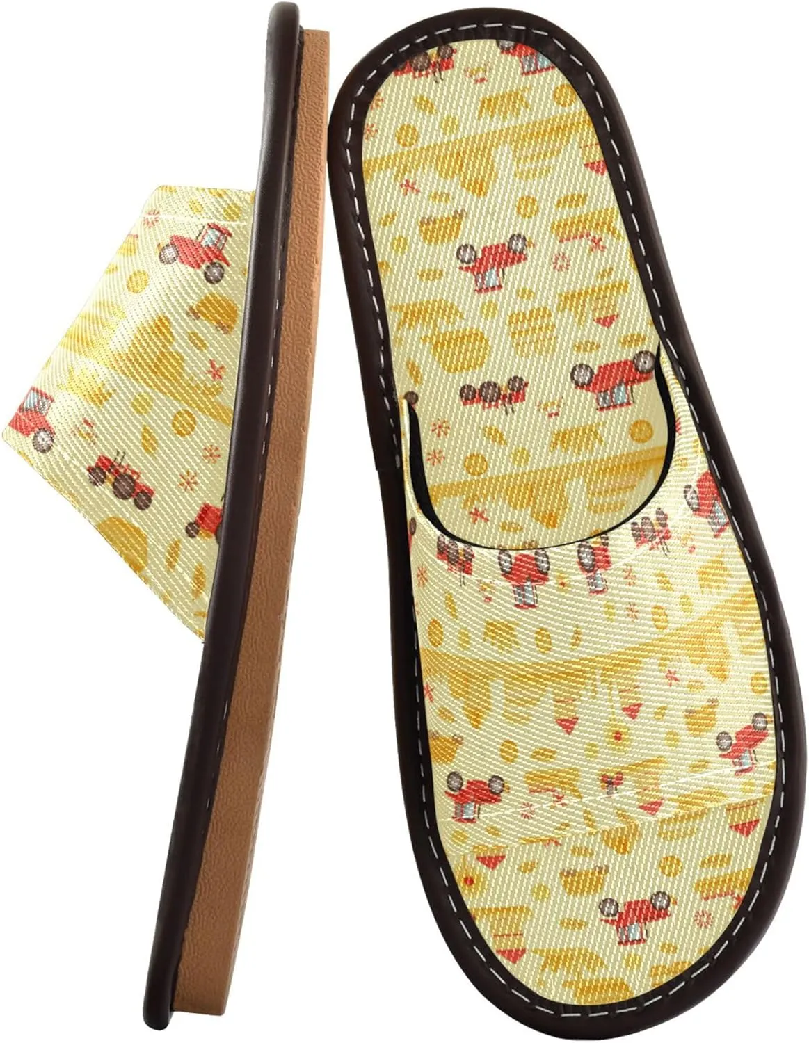 KLL Spa Shower Slippers Indoor and Outdoor Portable Non-Slip Slip-on Home Shoes for Travel Airplane Hotel