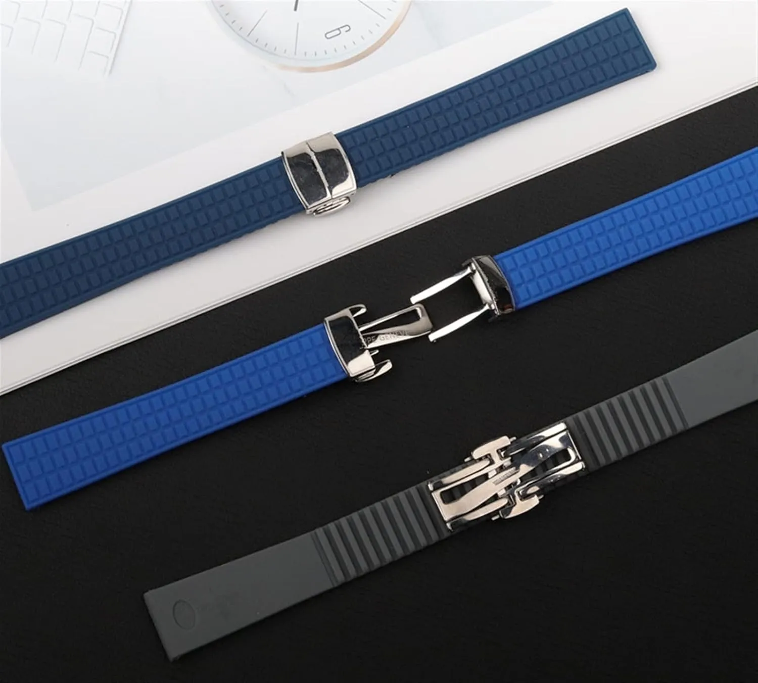 KLVN 18mm 19mm watchband for Patek strap for Philippe belt Ladies Aquanaut 5067A 491PTK Rubber Watch band