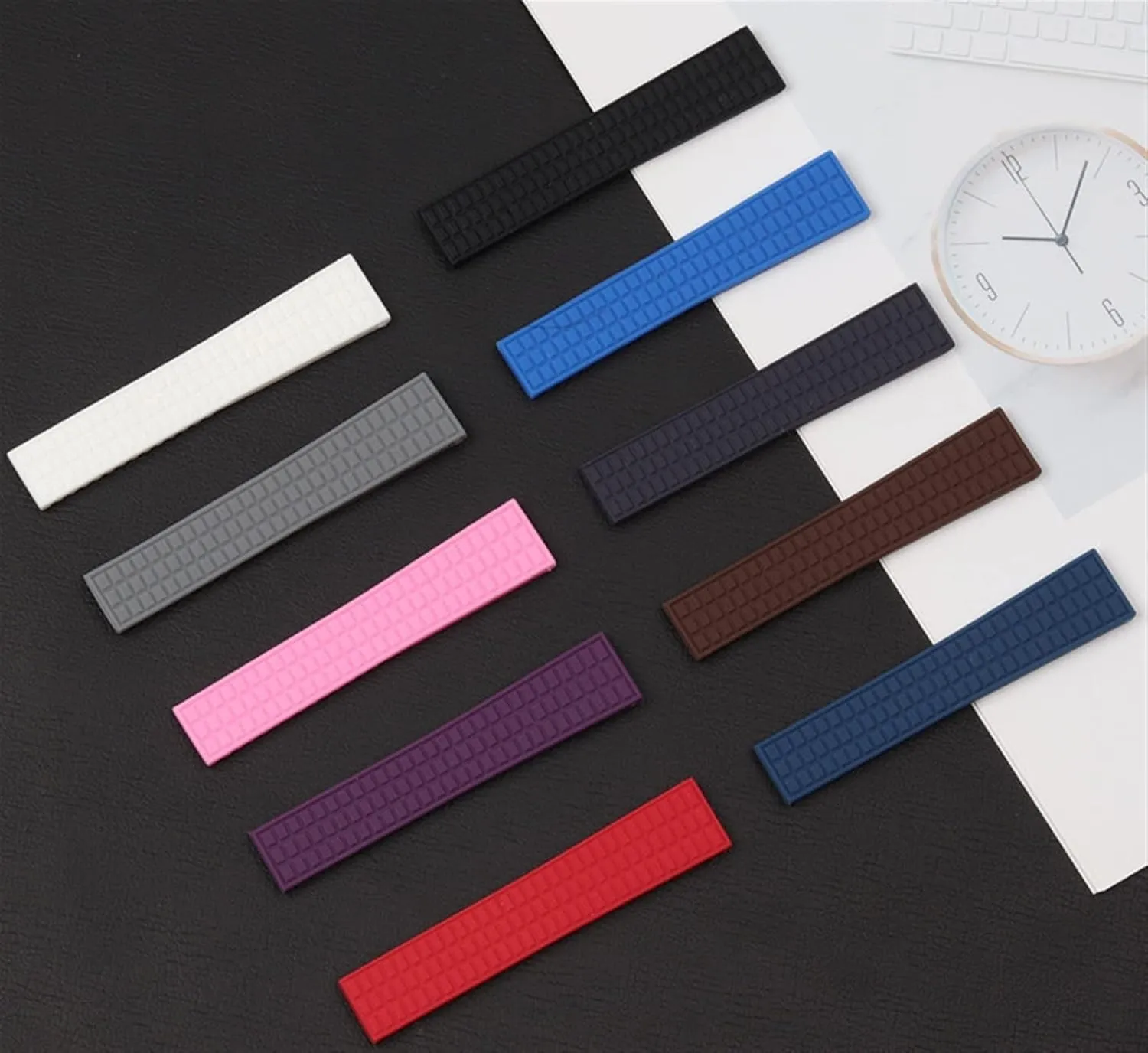 KLVN 18mm 19mm watchband for Patek strap for Philippe belt Ladies Aquanaut 5067A 491PTK Rubber Watch band