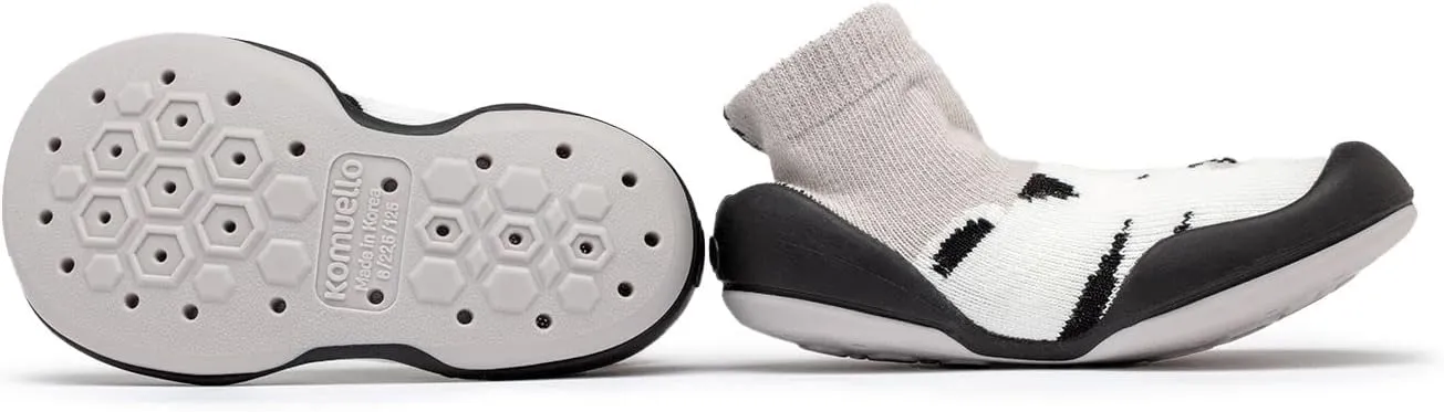 Komuello Animal Toddler Shoes, Breathable, Washable, Non-Slip, Secure Fit, Cotton Socks with Air Pocket Cushion for Indoor and Outdoor Use, Unisex Toddler Shoes for Boys and Girls