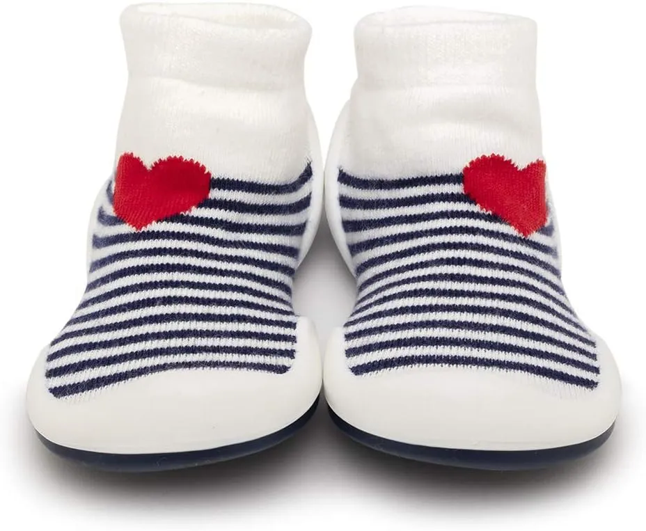 Komuello Toddler Girl Shoes, Premium Materials, Breathable, Washable, Non-Slip, Stay-On, Cotton Socks with Air Pocket Cushion for Indoor and Outdoor - BPA Free Toddler Shoes for Girls