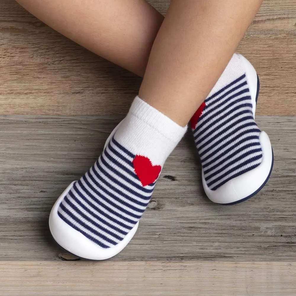 Komuello Toddler Girl Shoes, Premium Materials, Breathable, Washable, Non-Slip, Stay-On, Cotton Socks with Air Pocket Cushion for Indoor and Outdoor - BPA Free Toddler Shoes for Girls