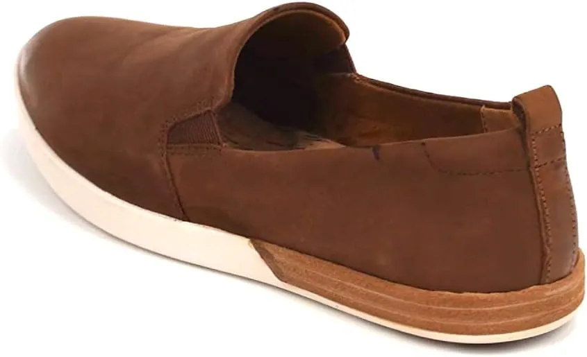 KORK-EASE Peyton Women's Slip-On - Hand-Finished Leather with Inset Stacked Heel Detail for a Unique Look
