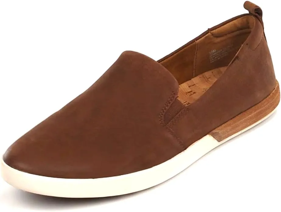 KORK-EASE Peyton Women's Slip-On - Hand-Finished Leather with Inset Stacked Heel Detail for a Unique Look