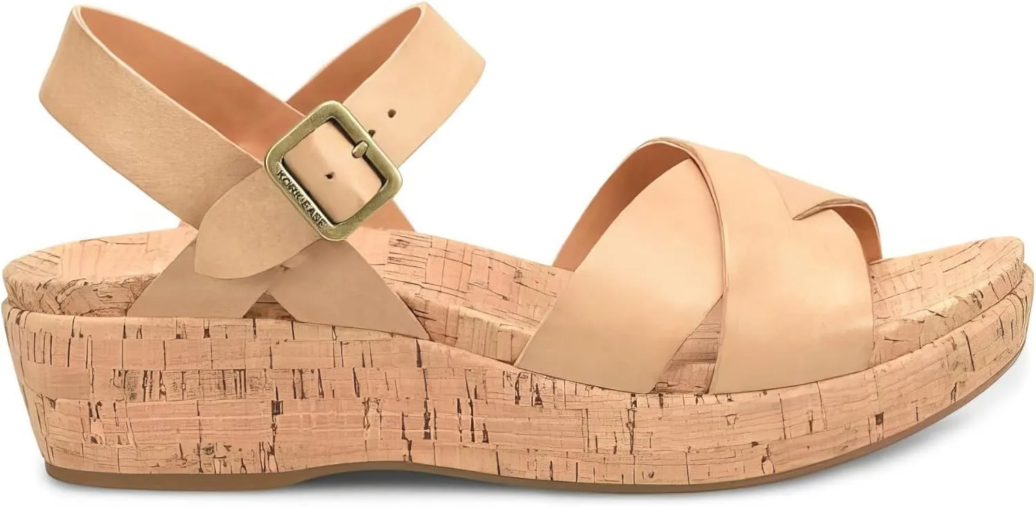 KORK-EASE Women's Myrna 2.0 Ankle Strap Wedge Sandal