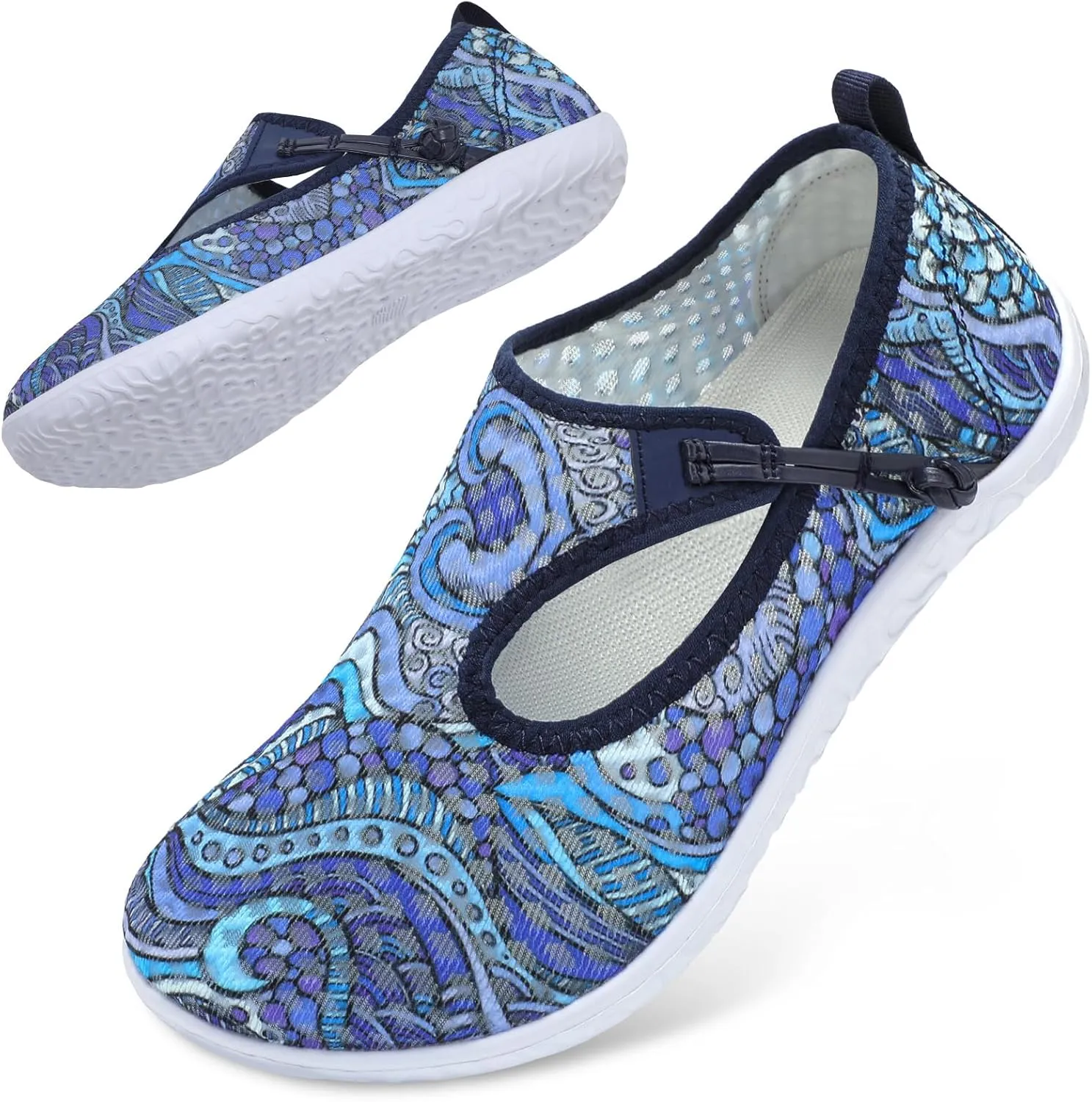L-RUN Womens Mens Water Shoes Barefoot Aqua Socks Quick-Dry Non Slip Shoes for Beach Swim Pool River Boating Surf Yoga