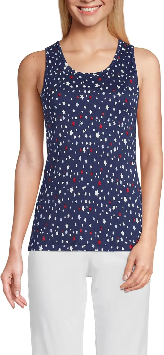 Lands' End Women's Cotton Tank Top