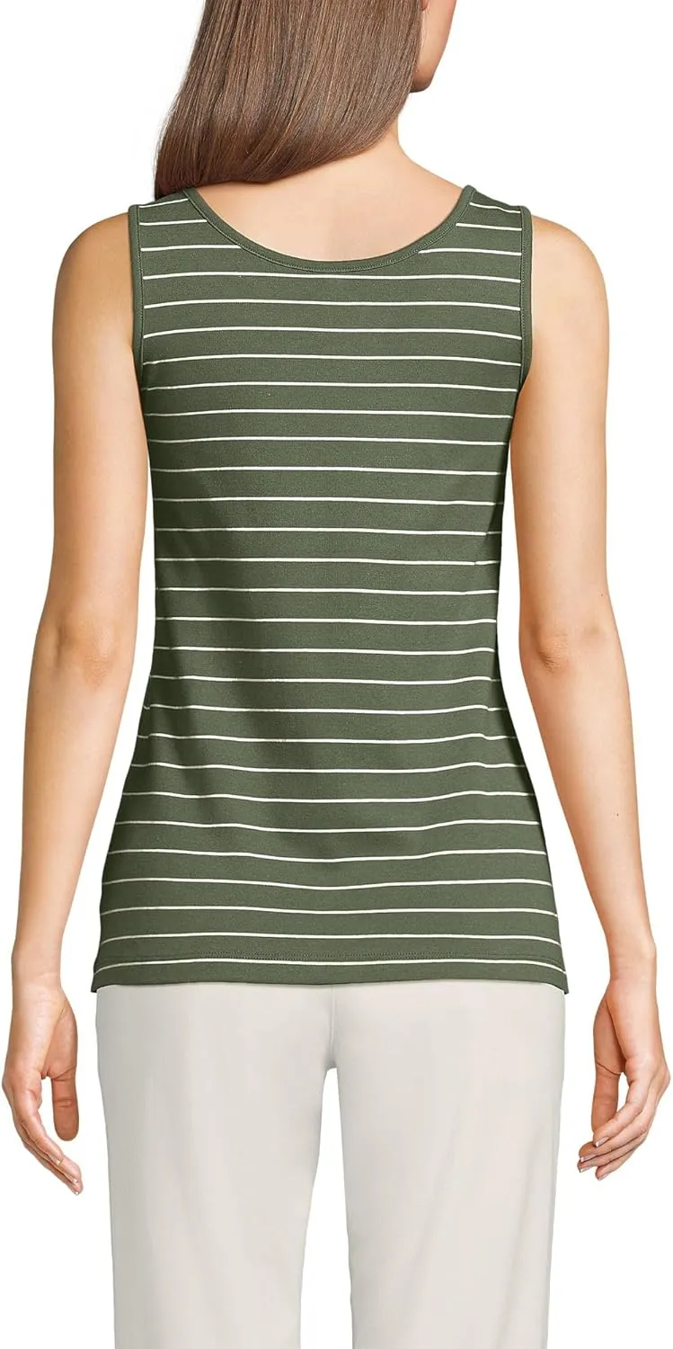 Lands' End Women's Cotton Tank Top