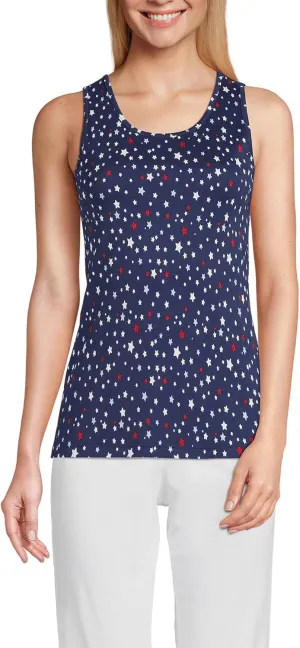 Lands' End Women's Cotton Tank Top