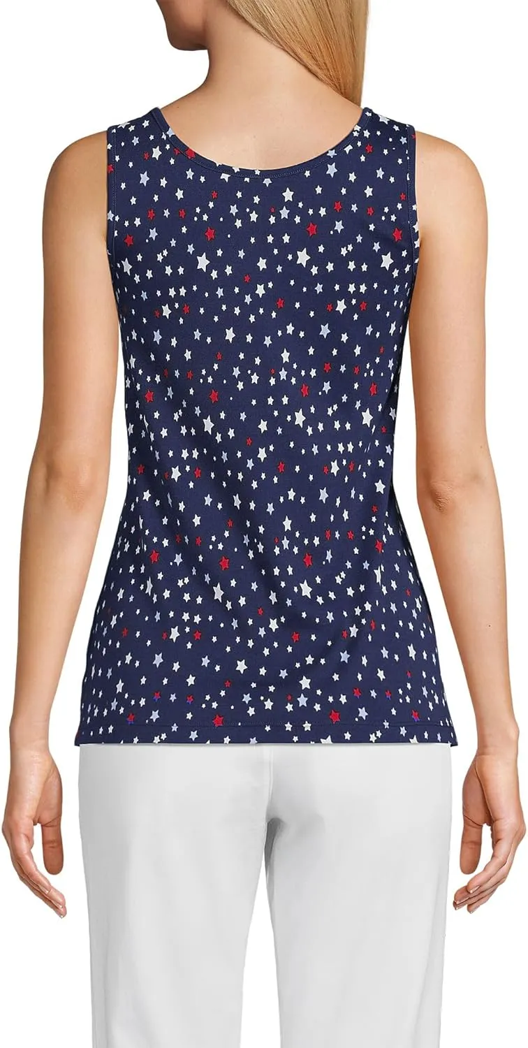 Lands' End Women's Cotton Tank Top