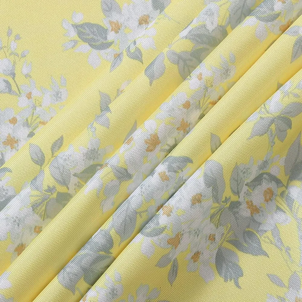 Laura Ashley Decorative Tablecloth, Wrinkle and Stain Resistant, Spillproof Water Repellent, Easy Care Washable Polyester Fabric for Dining, Kitchen, Holiday and Party, 60" x 84", Apple Blossom