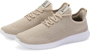 LCGJR Men's Road Running Shoes Fashion Sneakers Lightweight Walking Shoes Breathable Mesh Workout Casual Shoes Non Slip Tennis Outdoor Travel