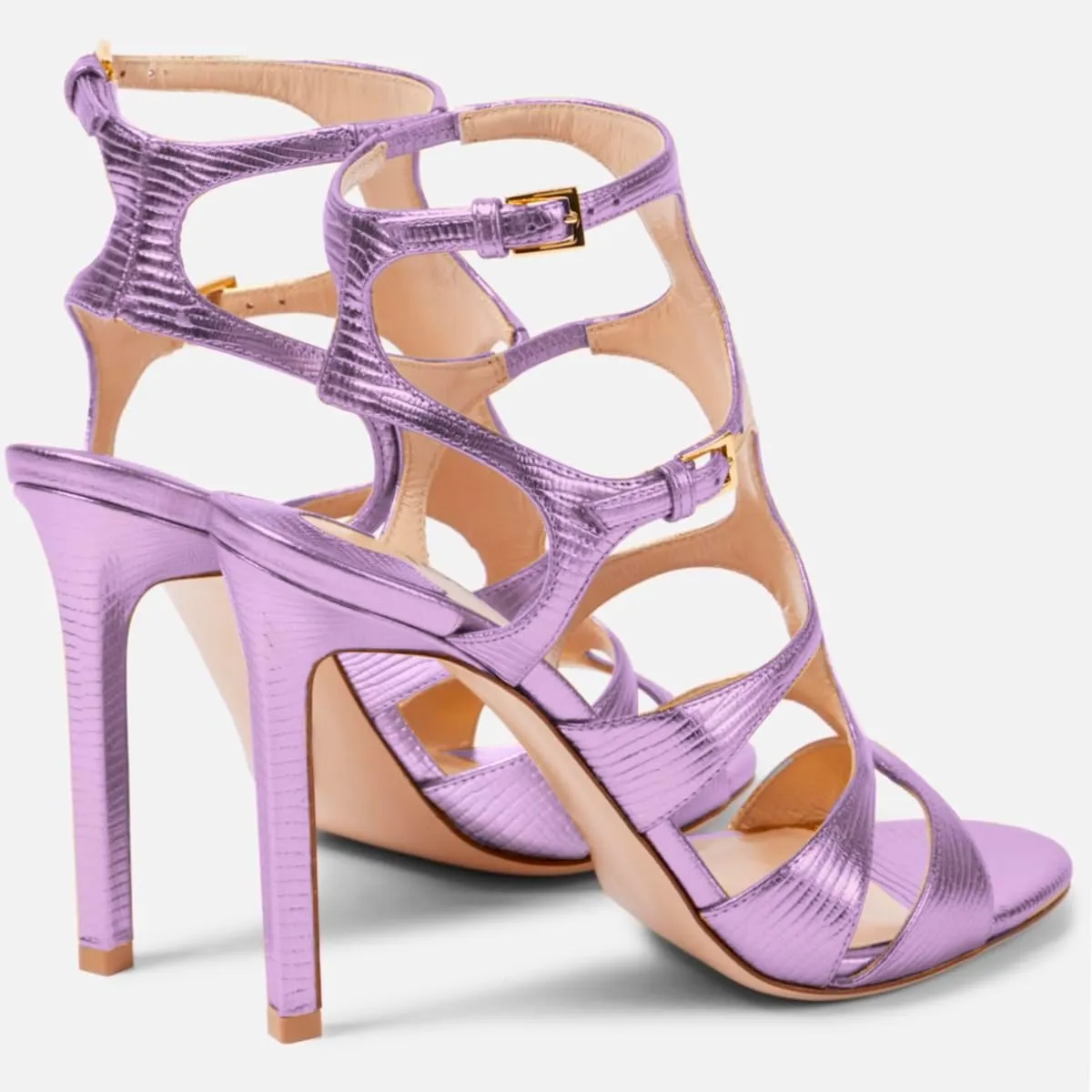 LEHOOR Women Sexy High Heels Gladiator Sandals Open Peep Toe Suede Caged Sandal Booties Kitten Heel Round Toe Cutout Ankle Boots Buckle Strappy Stiletto Sandals Dressy Summer Wedding Office 4-11 M US