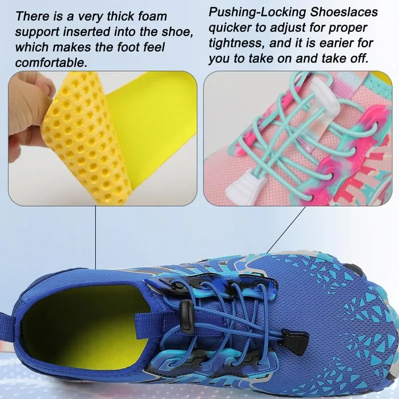 LIZRHA Water Shoes for Men and Women Quick Dry Aqua Swim Barefoot Shoes for Outdoor Fishing Beach Pool Boat Surfing Walking Water Park and Yoqa Activities