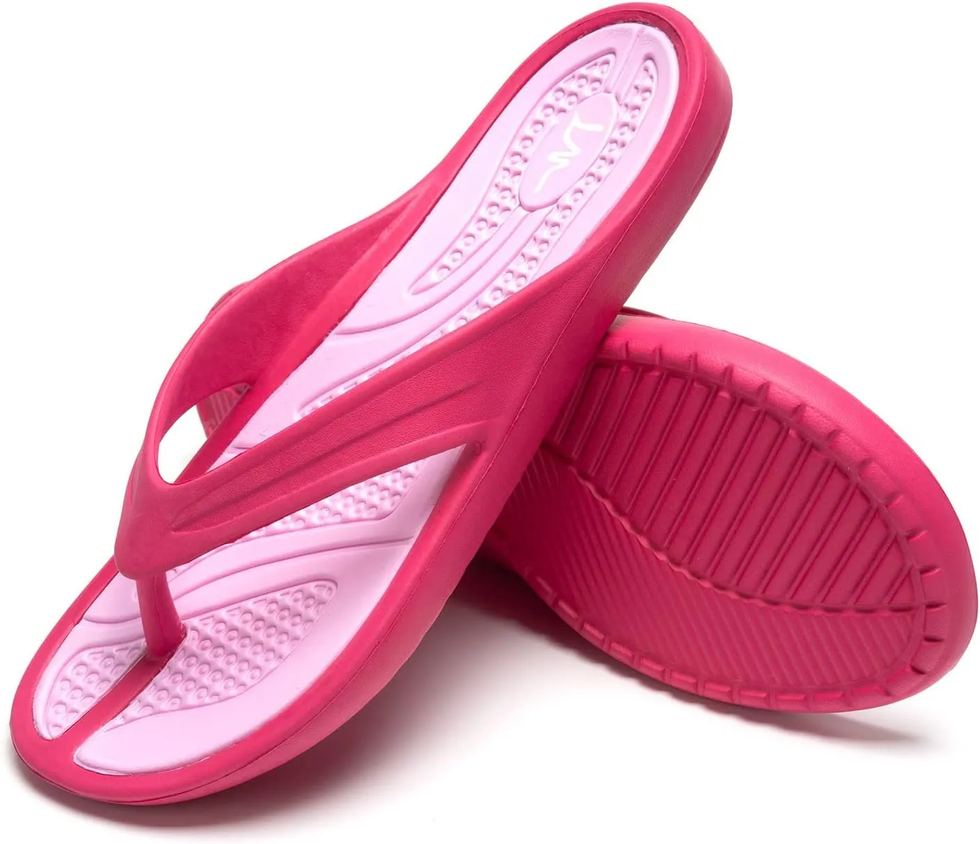 LM Women's Flip Flops Thong Sandals Casual Sandals Shower Shoes Beach Slippers Slides Slip on Water Shoes