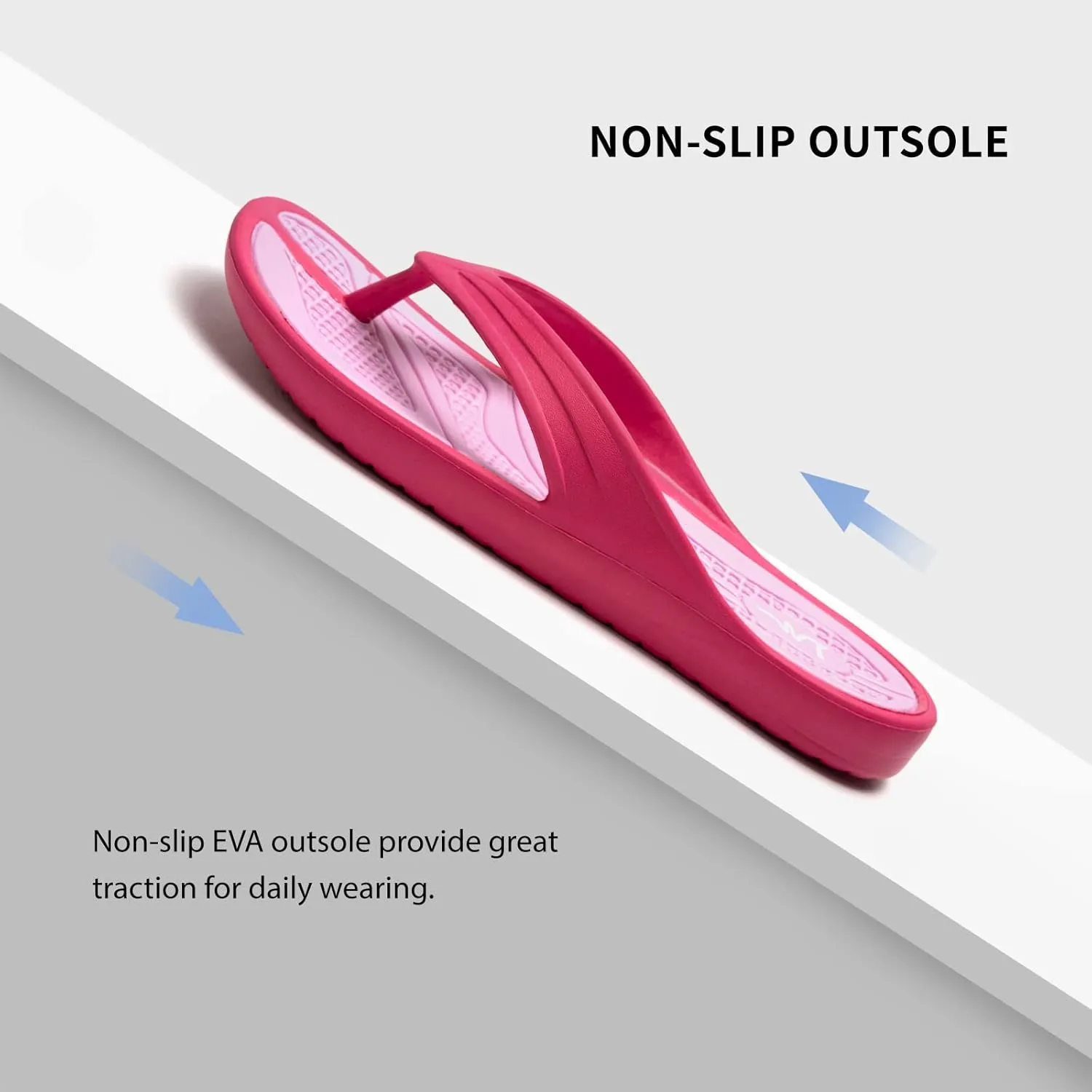 LM Women's Flip Flops Thong Sandals Casual Sandals Shower Shoes Beach Slippers Slides Slip on Water Shoes