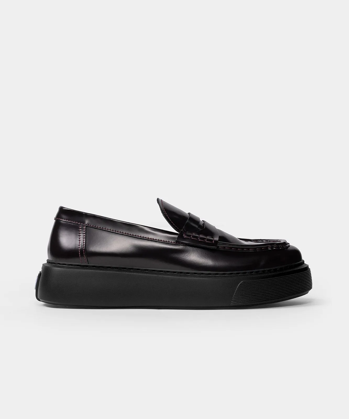 Loafer Burgundy Red / Black Leather