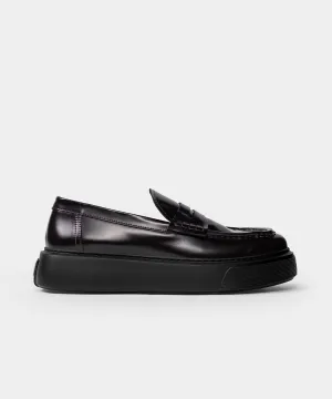 Loafer Burgundy Red / Black Leather