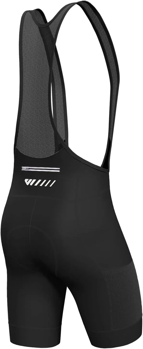 Logas Cycling Bib Shorts Men Cycling Shorts with Shoulder Straps Bike Biking Bibs with 4D Padding Breathable Quick-Dry