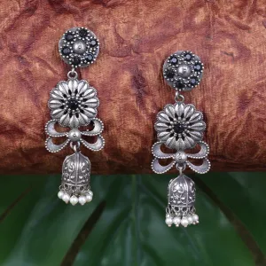 Long Jaal Earings With Stones