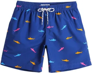 maamgic Mens Slim Fit Swim Shorts Swim Trunks 7 inch Quick Dry Mens Bathing Suits with Mesh Lining