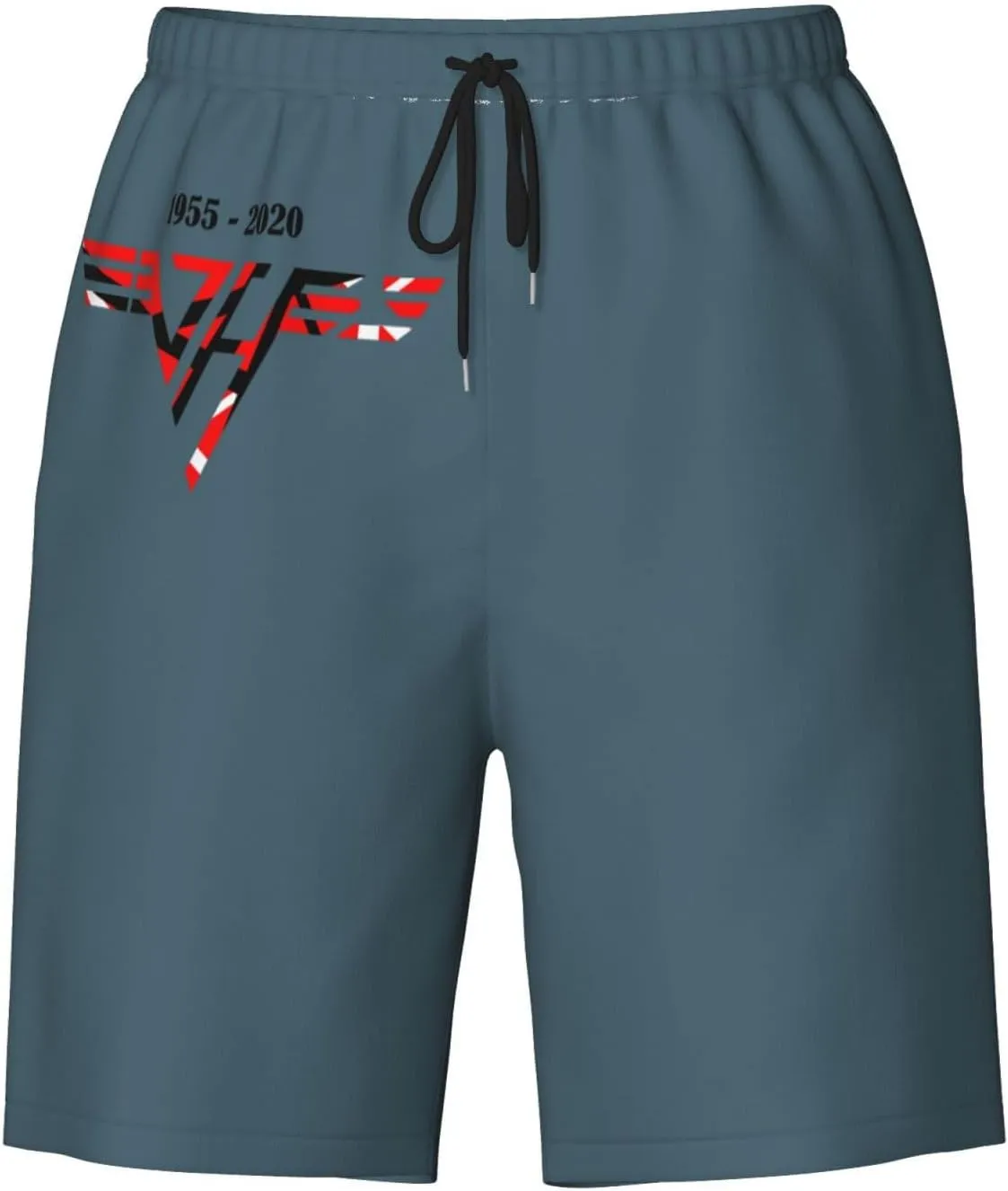 Man's Shorts Bathing for Van.1986 Halen Beach Pants,Summer Breathable Cool Quick Dry Board Shorts Bathing Suit