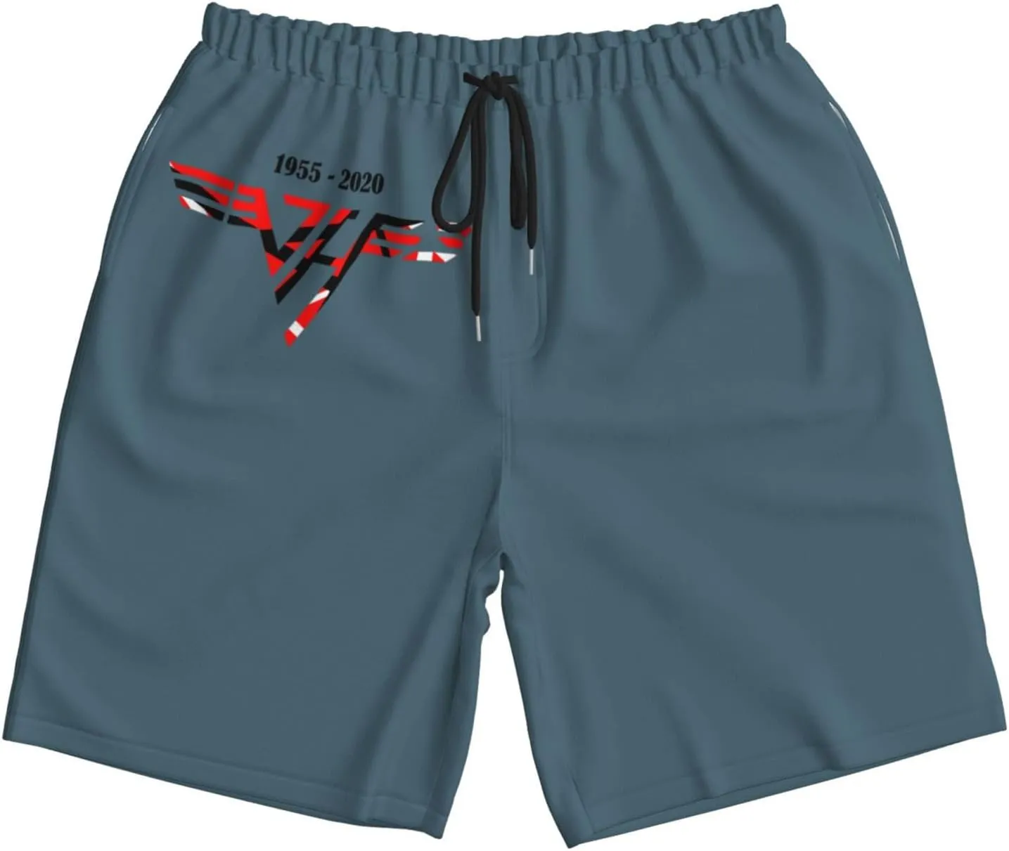Man's Shorts Bathing for Van.1986 Halen Beach Pants,Summer Breathable Cool Quick Dry Board Shorts Bathing Suit