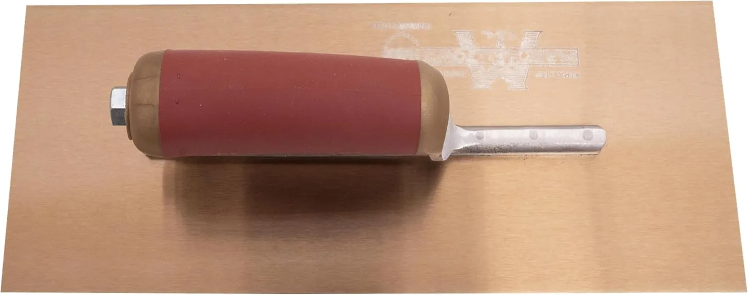 MARSHALLTOWN DuraFlex Finishing Trowel, 12 x 5 Inch, 7 3/4 Inch Mounting, DuraSoft Handle, Made in the USA, Plaster and Drywall Finishing Tools, 4467DFD