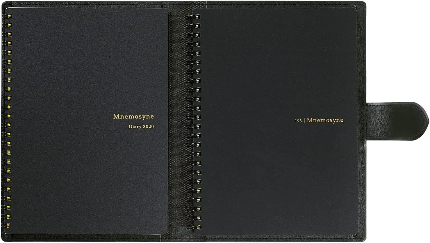 Maruman MNEMOSYNE Monthly Diary Planner 2022 (MND283-22)   Bonus 2023 Refill (MND283-23)   Notebook N195A with a stylish & durable Black PVC Cover, 1 ea (MNDN-22 23-05)