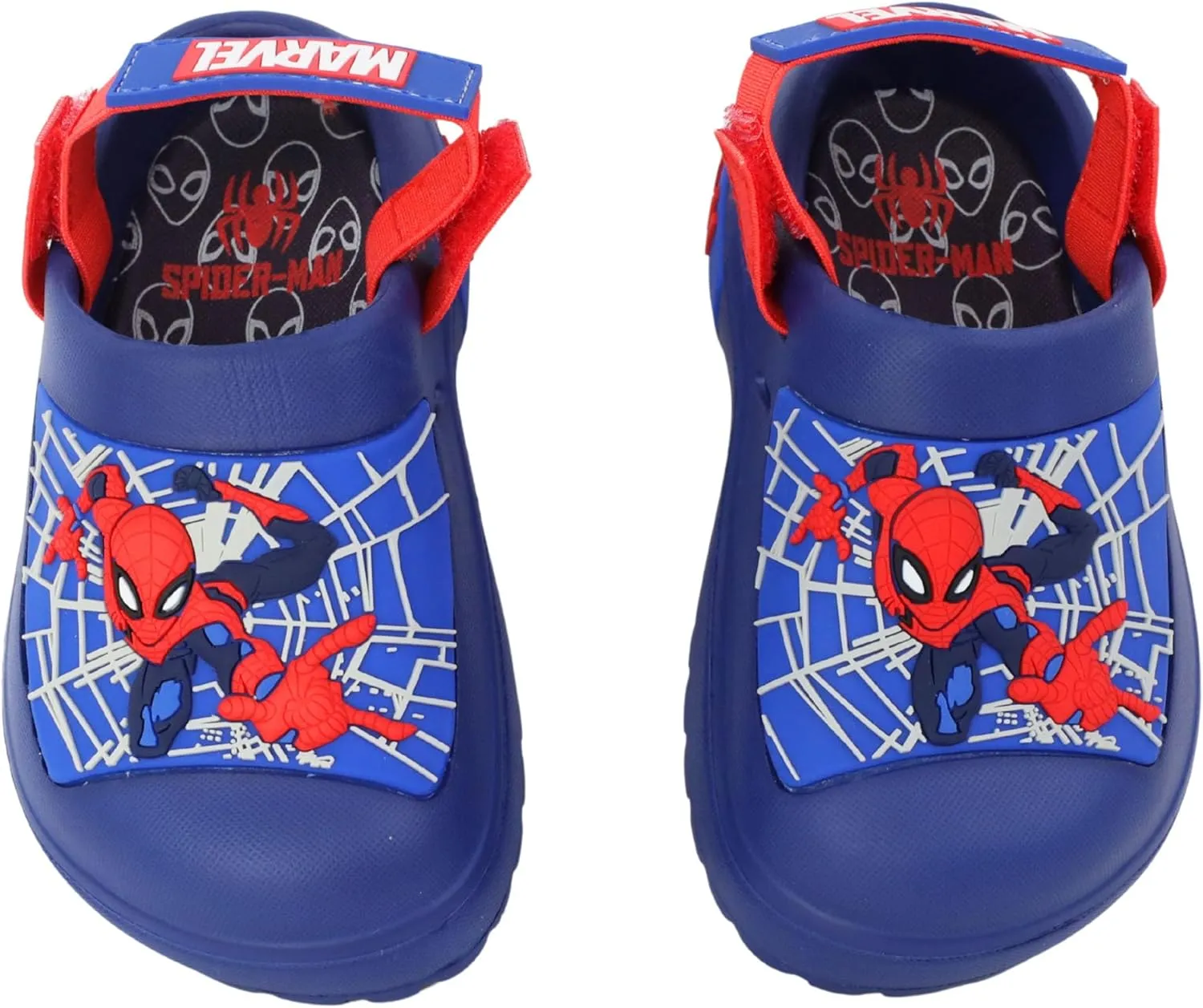 Marvel Spiderman Boys Slip On Clogs Kids Sandals Shoes Sizes 5-13