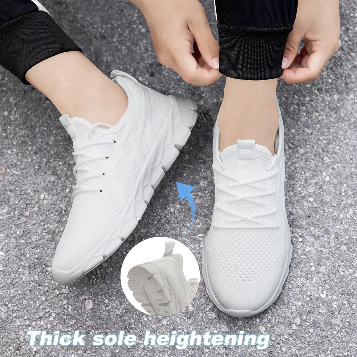 Men Slip On Running Shoes Lightweight Breathable Non-Slip Gym Sneakers Cushioned Comfort for Walking Fitness & Daily Training Leisure Athletic Sports Design