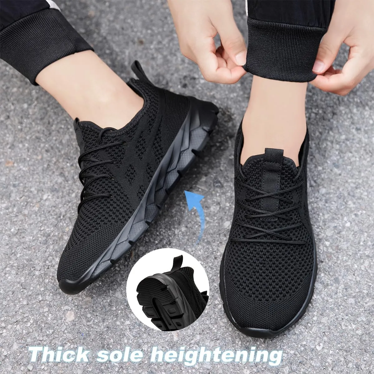 Men Slip On Running Shoes Lightweight Breathable Non-Slip Gym Sneakers Cushioned Comfort for Walking Fitness & Daily Training Leisure Athletic Sports Design