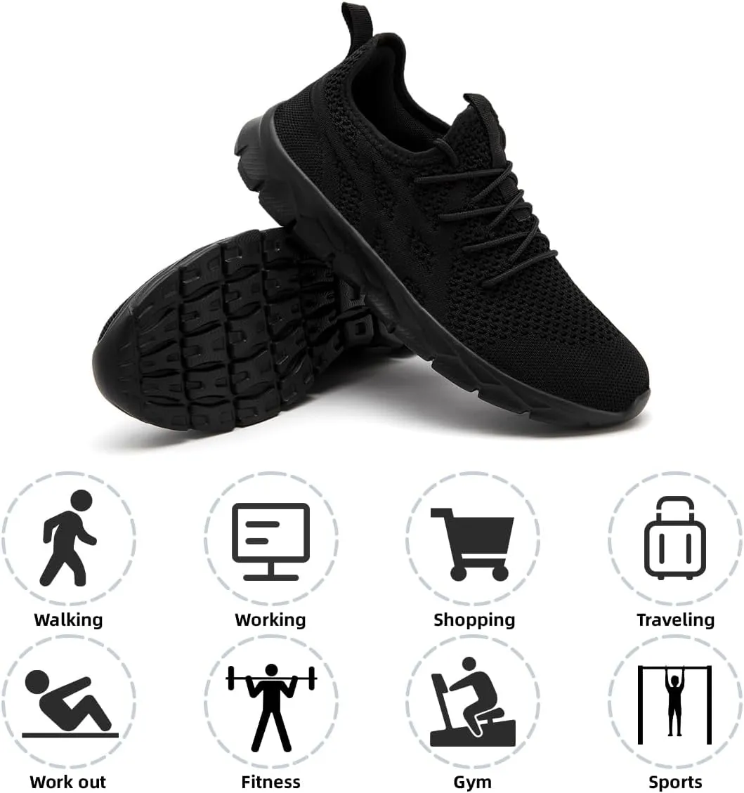 Men Slip On Running Shoes Lightweight Breathable Non-Slip Gym Sneakers Cushioned Comfort for Walking Fitness & Daily Training Leisure Athletic Sports Design