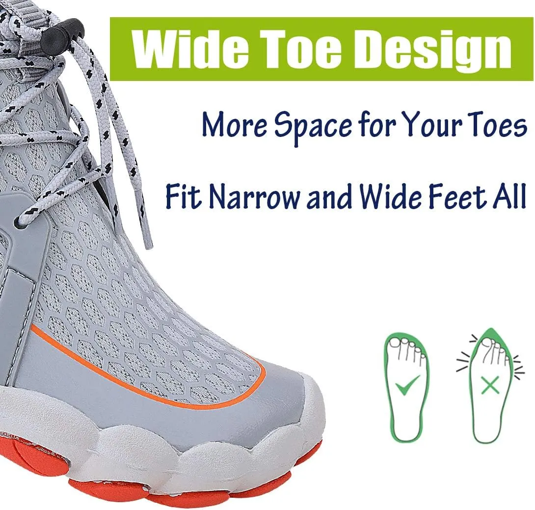Men Women Water Sports Shoes Slip-on Quick Dry Aqua Swim Shoes for Pool Beach Surf Walking Water Park