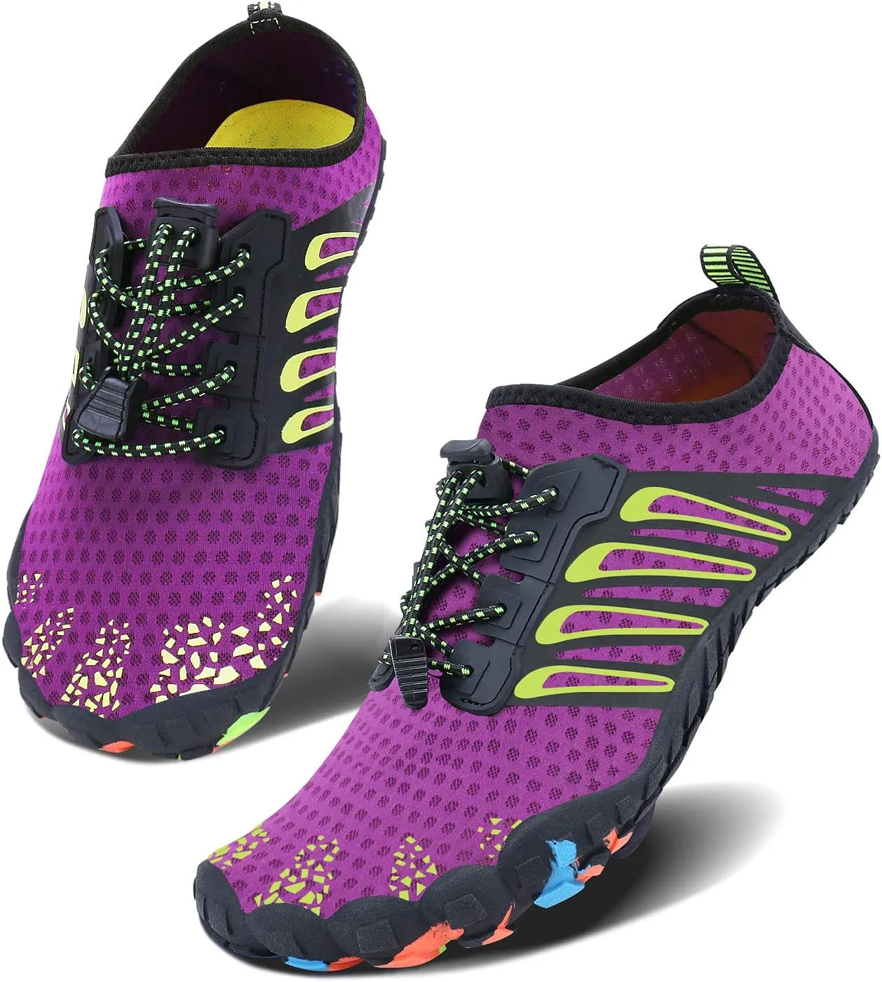 Men Women Water Sports Shoes Slip-on Quick Dry Aqua Swim Shoes for Pool Beach Surf Walking Water Park