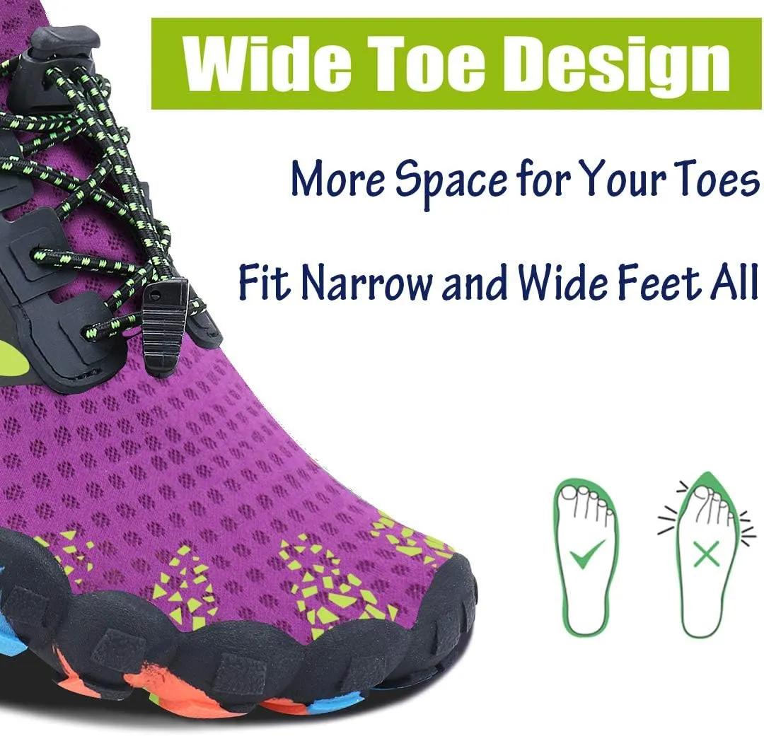Men Women Water Sports Shoes Slip-on Quick Dry Aqua Swim Shoes for Pool Beach Surf Walking Water Park