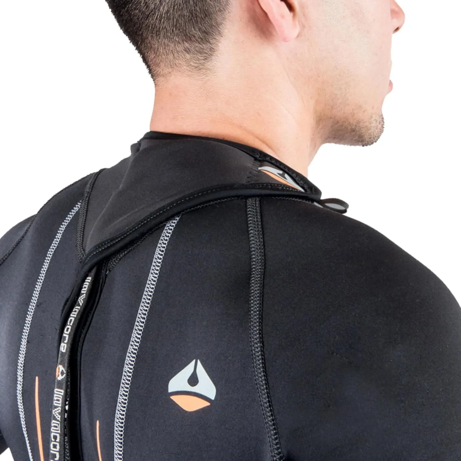 Men's Back Zip Polytherm Full Suit with Heavy-Duty Back Zipper