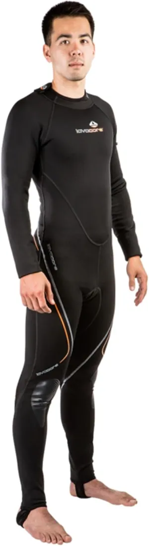 Men's Back Zip Polytherm Full Suit with Heavy-Duty Back Zipper