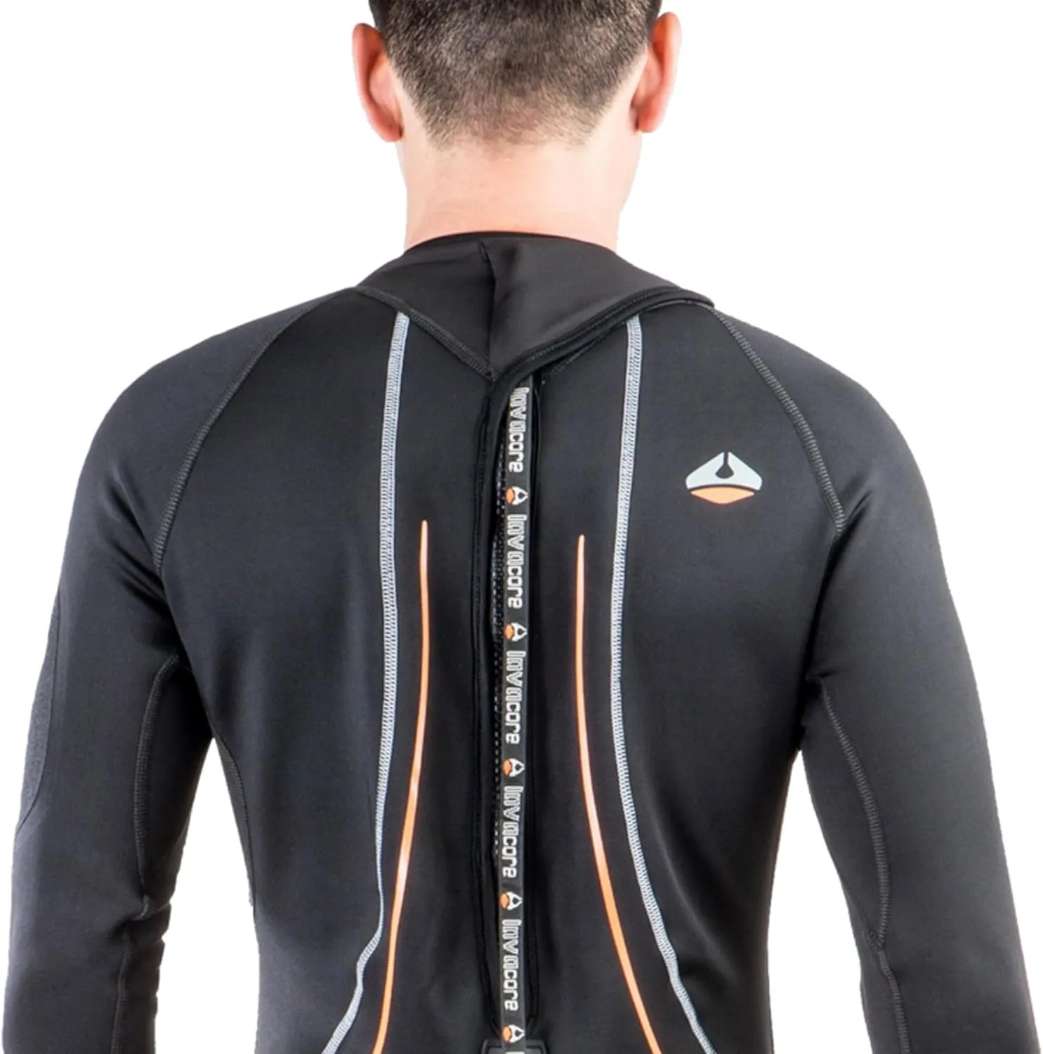 Men's Back Zip Polytherm Full Suit with Heavy-Duty Back Zipper