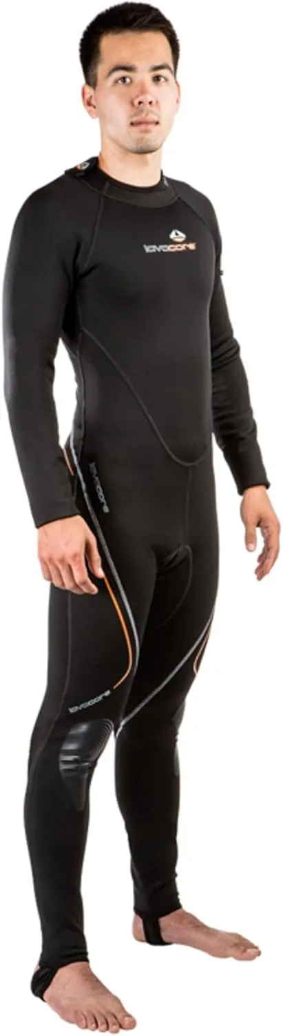 Men's Back Zip Polytherm Full Suit with Heavy-Duty Back Zipper