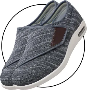 Men's Casual Shoes Slip On Lightweight Sneakers Walking Shoes Lightweight Loafer Slip On Boat Wide Fit Trainers Men with 3 Pairs Insoles Replacement for Elderly Swollen Feet
