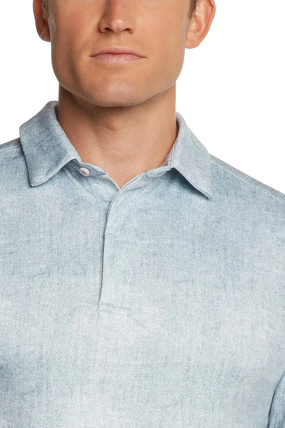 Men's Dry Fit Long Sleeve Golf Shirt - Quick Dry Polo Shirts - UPF 30, Stretch Fabric