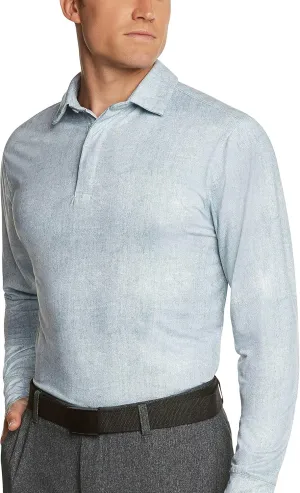 Men's Dry Fit Long Sleeve Golf Shirt - Quick Dry Polo Shirts - UPF 30, Stretch Fabric
