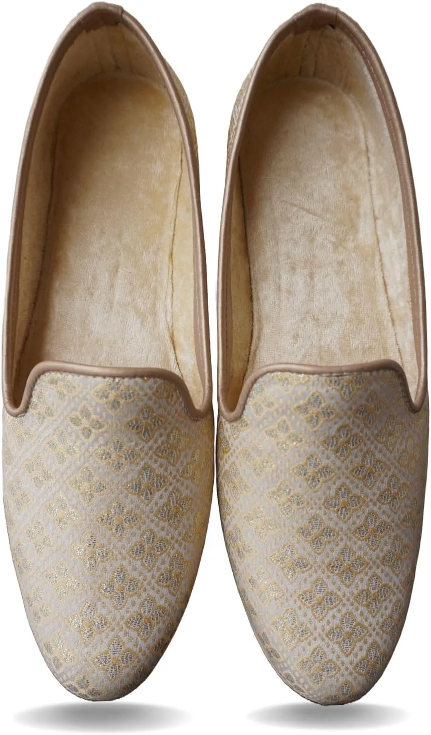Men's Golden Wedding Shoes - Perfect Grooms Wear for Traditional Ceremonies