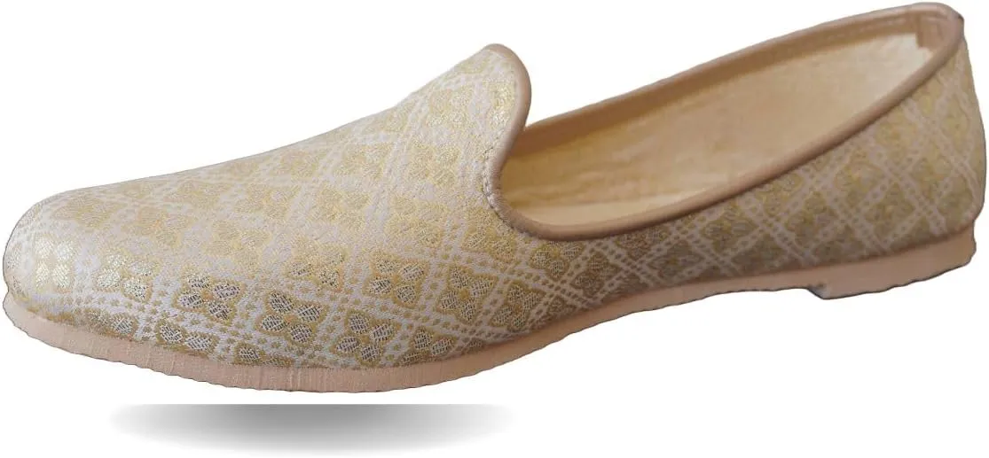 Men's Golden Wedding Shoes - Perfect Grooms Wear for Traditional Ceremonies