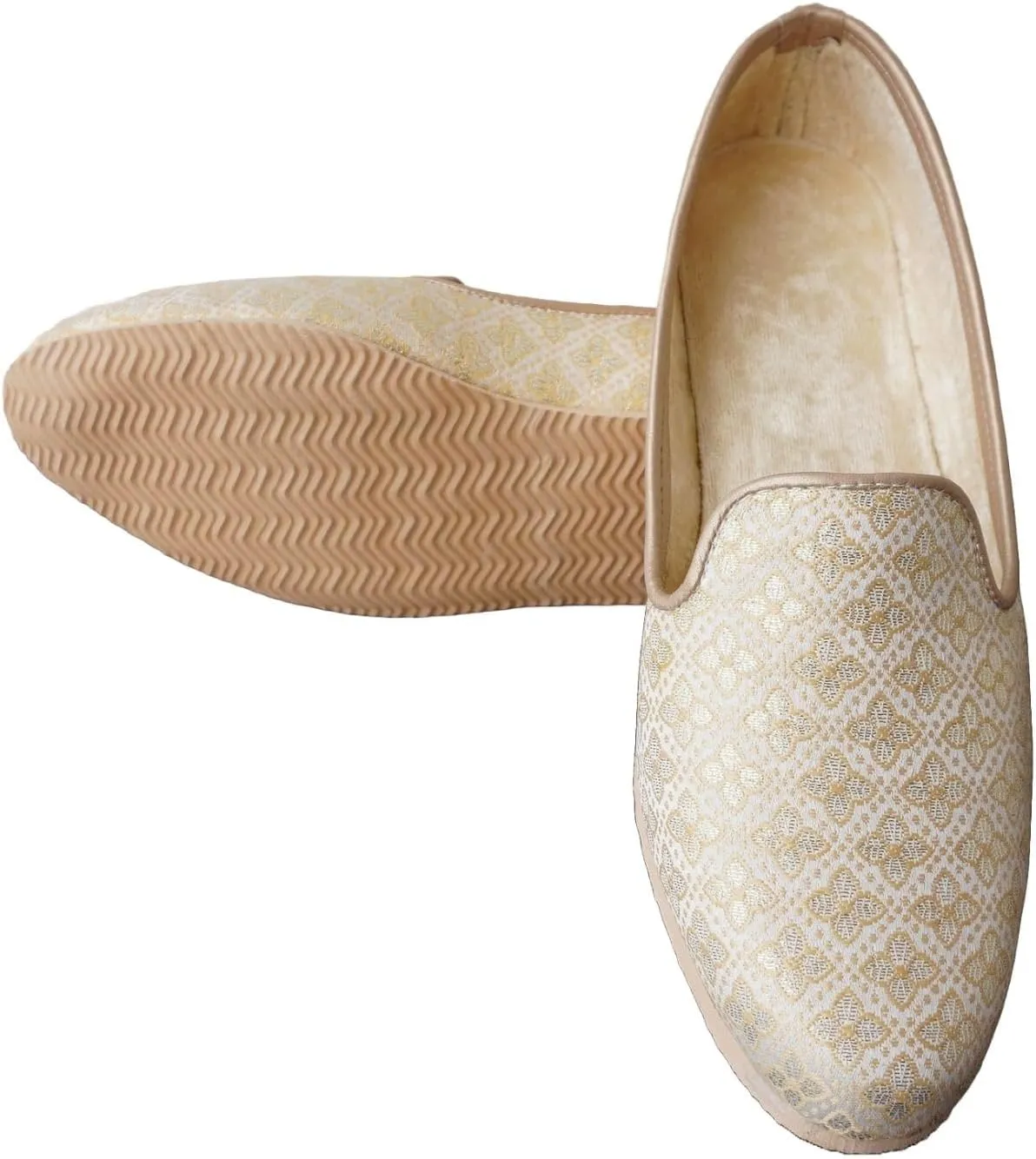 Men's Golden Wedding Shoes - Perfect Grooms Wear for Traditional Ceremonies